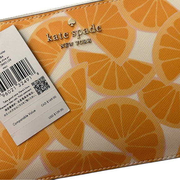 Kate Spade Orange Slice Wristlet - NWT - Picture 4 of 4